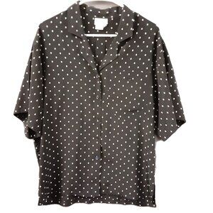 Marc Lewis Woman's Short Sleeve Top Size 12 Triacetate/Polyester 60's Vintage